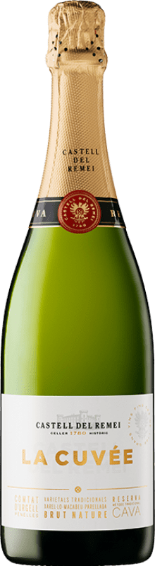 13,95 € Envío gratis | Espumoso Blanco Castell del Remei Brut Nature Cuvée D.O. Cava España Macabeo, Xarel·lo, Parellada Botella 75 cl