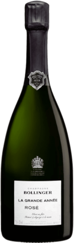 259,95 € Envío gratis | Espumoso rosado Bollinger La Grande Année Rosé A.O.C. Champagne Champagne Francia Pinot Negro, Chardonnay Botella 75 cl