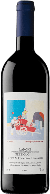 151,95 € Бесплатная доставка | Красное вино Roberto Voerzio Fontanazza D.O.C. Langhe Пьемонте Италия Merlot бутылка 75 cl