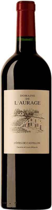 58,95 € Free Shipping | Red Wine Château Cadet-Louis Mitjavile l'Aurage A.O.C. Côtes de Castillon Bordeaux France Merlot, Cabernet Franc Bottle 75 cl