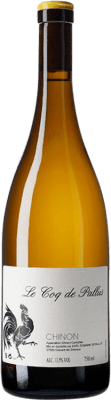 45,95 € Envío gratis | Vino blanco Domaine de Pallus Le Coq Blanc A.O.C. Chinon Loire Francia Botella 75 cl