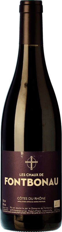 15,95 € Free Shipping | Red Wine Domaine de Fontbonau Les Chaux A.O.C. Côtes du Rhône France Garnacha — Grenache 75 cl