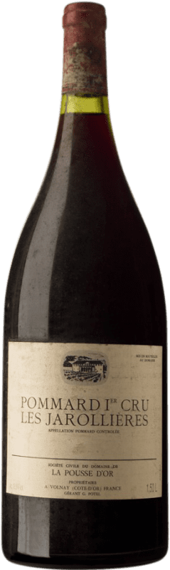 998,95 € Envío gratis | Vino tinto La Pousse d'Or Les Jarollieres 1990 A.O.C. Pommard Borgoña Francia Pinot Negro Botella Magnum 1,5 L