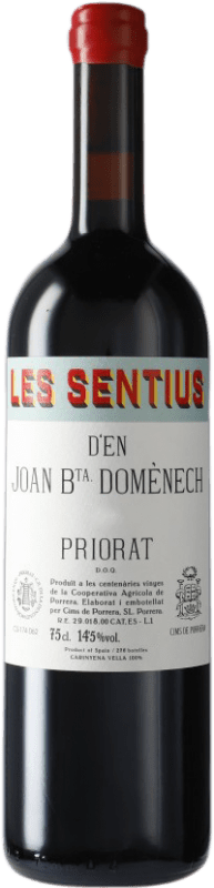 117,95 € Envio grátis | Vinho tinto Finques Cims de Porrera Les Sentius d'en Joan Bta. Domènech D.O.Ca. Priorat Catalunha Espanha Carignan Garrafa 75 cl