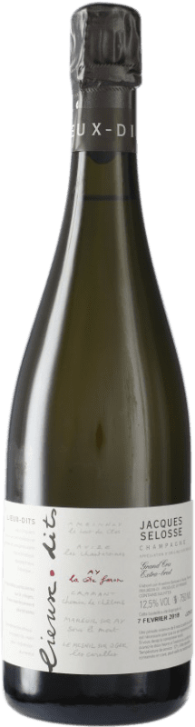 385,95 € Бесплатная доставка | Белое игристое Jacques Selosse Lieux-Dits Aÿ Grand Cru La Côte Faron A.O.C. Champagne шампанское Франция бутылка 75 cl