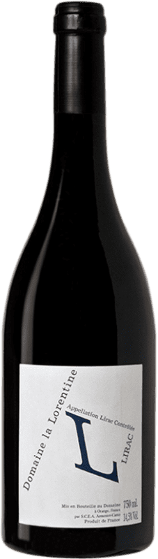 18,95 € 免费送货 | 红酒 La Lorentine Lirac A.O.C. Côtes du Rhône 法国 Grenache, Mourvèdre, Cinsault 瓶子 75 cl