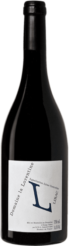 19,95 € Spedizione Gratuita | Vino Rosso Domaine de La Lorentine Lirac A.O.C. Côtes du Rhône Francia Garnacha — Grenache, Mourvèdre, Cinsault Bottiglia 75 cl