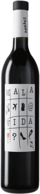 10,95 € 免费送货 | 红酒 Antonio Arráez Mala Vida D.O. Valencia 巴伦西亚社区 西班牙 Tempranillo, Syrah, Cabernet Sauvignon, Monastrell 瓶子 75 cl