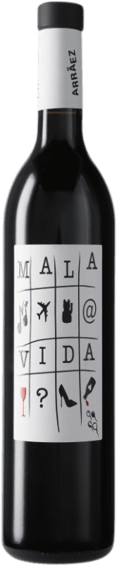 10,95 € 免费送货 | 红酒 Antonio Arráez Mala Vida D.O. Valencia 巴伦西亚社区 西班牙 Tempranillo, Syrah, Cabernet Sauvignon, Monastrell 瓶子 75 cl