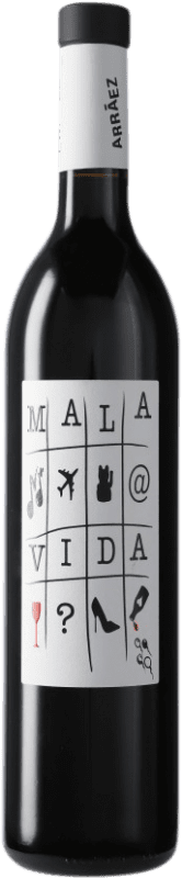 9,95 € Kostenloser Versand | Rotwein Antonio Arráez Mala Vida Eiche D.O. Valencia Valencianische Gemeinschaft Spanien Tempranillo, Syrah, Cabernet Sauvignon, Monastrell 75 cl