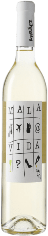 10,95 € Envío gratis | Vino blanco Antonio Arráez Mala Vida D.O. Valencia Comunidad Valenciana España Moscato, Verdil, Merseguera Botella 75 cl