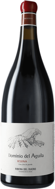 209,95 € Envoi gratuit | Vin Rouge Dominio del Águila Réserve D.O. Ribera del Duero Castille et Leon Espagne Tempranillo, Garnacha — Grenache, Bobal, Doña Blanca Bouteille Magnum 1,5 L