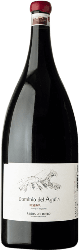492,95 € Free Shipping | Red wine Dominio del Águila Reserva D.O. Ribera del Duero Castilla y León Spain Tempranillo, Grenache, Bobal, Doña Blanca Special Bottle 5 L