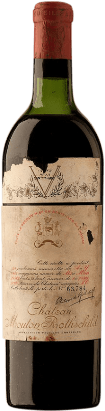 13 224,95 € Spedizione Gratuita | Vino Rosso Château Mouton-Rothschild 1945 A.O.C. Pauillac bordò Francia Merlot, Cabernet Sauvignon, Cabernet Franc 75 cl