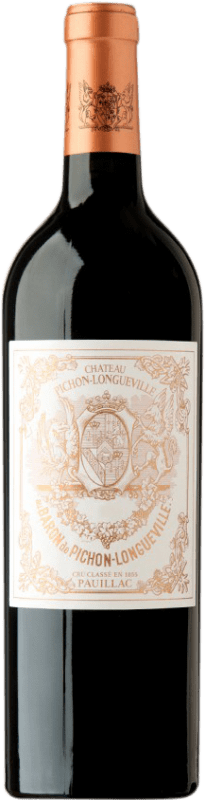 296,95 € Free Shipping | Red wine Château Pichon Baron 2010 A.O.C. Pauillac Bordeaux France Merlot, Cabernet Sauvignon Bottle 75 cl