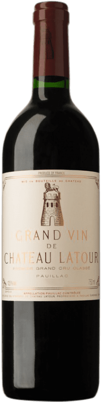 1 589,95 € 免费送货 | 红酒 Château Latour 1996 A.O.C. Bordeaux 波尔多 法国 Merlot, Cabernet Sauvignon 瓶子 75 cl