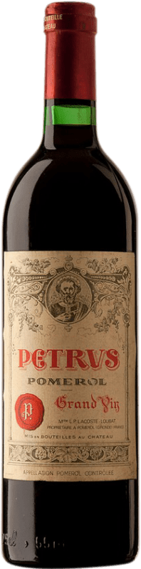7 446,95 € Envío gratis | Vino tinto Château Petrus 1982 A.O.C. Pomerol Burdeos Francia Merlot, Cabernet Franc Botella 75 cl