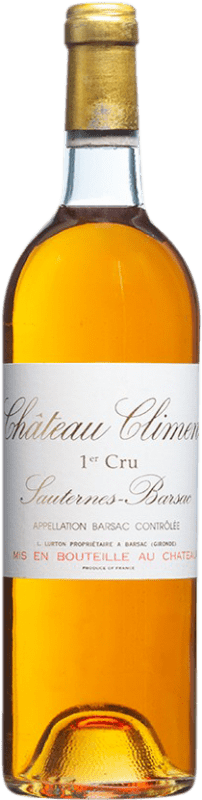 312,95 € Envio grátis | Vinho branco Château de Climens 1976 A.O.C. Barsac Bordeaux França Sémillon Garrafa 75 cl