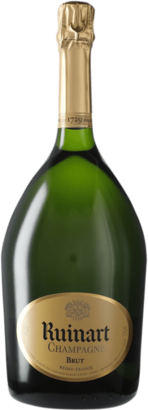 157,95 € Envio grátis | Espumante branco Ruinart Brut A.O.C. Champagne Champagne França Pinot Preto, Chardonnay, Pinot Meunier Garrafa Magnum 1,5 L