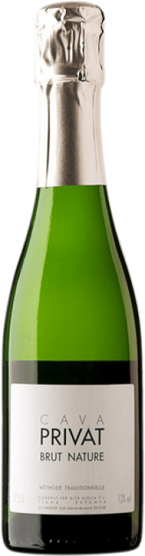 6,95 € Бесплатная доставка | Белое игристое Privat Природа Брута D.O. Cava Испания Macabeo, Chardonnay, Parellada, Pansa Blanca Половина бутылки 37 cl