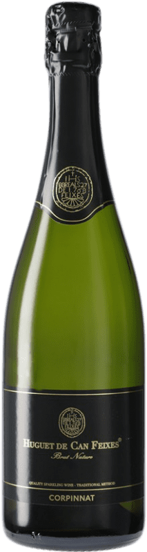 19,95 € Kostenloser Versand | Weißer Sekt Huguet de Can Feixes Brut Natur Corpinnat Spanien Spätburgunder, Macabeo, Parellada Flasche 75 cl