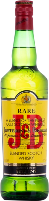 17,95 € Envio grátis | Whisky Blended J&B Escócia Reino Unido 70 cl