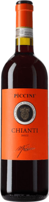 8,95 € 免费送货 | 红酒 Piccini D.O.C.G. Chianti 意大利 瓶子 75 cl