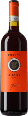 10,95 € Spedizione Gratuita | Vino rosso Piccini D.O.C.G. Chianti Classico Italia Bottiglia 75 cl