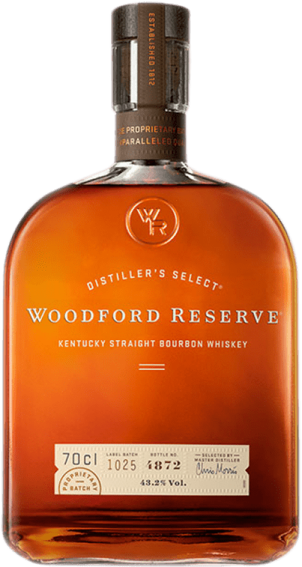 41,95 € Envío gratis | Whisky Bourbon Woodford Distiller's Select Reserva Kentucky Estados Unidos Botella 70 cl