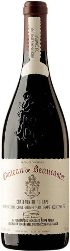 83,95 € 送料無料 | 赤ワイン Château Beaucastel A.O.C. Châteauneuf-du-Pape フランス Syrah, Grenache, Mourvèdre ボトル 75 cl
