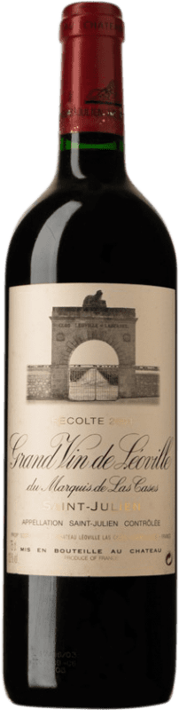 321,95 € Free Shipping | Red wine Château Léoville Las Cases 2001 A.O.C. Saint-Julien Bordeaux France Merlot, Cabernet Sauvignon, Cabernet Franc Bottle 75 cl