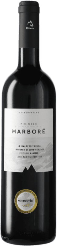 17,95 € Free Shipping | Red wine Pirineos Marboré D.O. Somontano Catalonia Spain Tempranillo, Merlot, Cabernet Sauvignon, Moristel, Parraleta Bottle 75 cl