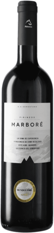 19,95 € Envio grátis | Vinho Tinto Pirineos Marboré D.O. Somontano Aragão Espanha Tempranillo, Merlot, Cabernet Sauvignon, Moristel, Parraleta 75 cl