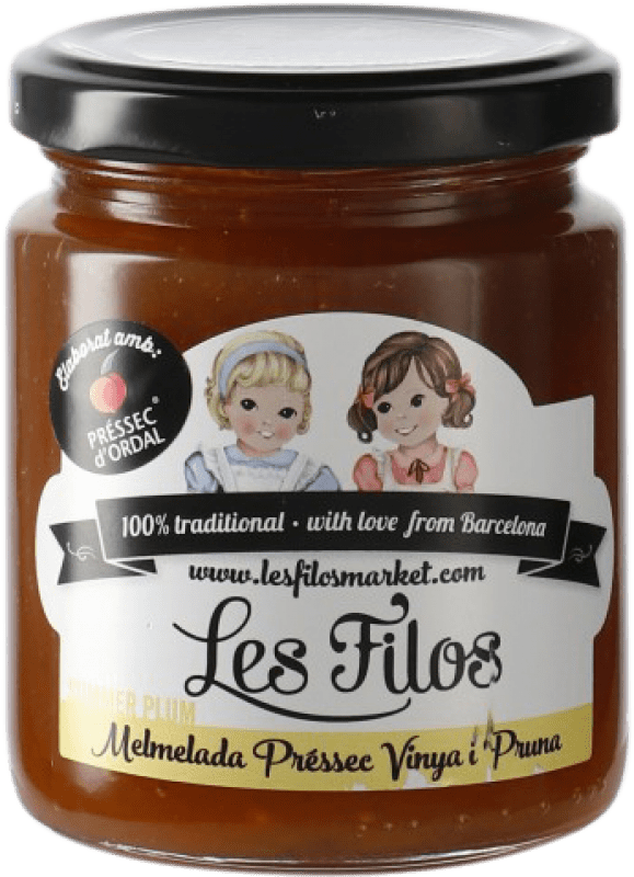 6,95 € Spedizione Gratuita | Confetture e Marmellate Les Filos Mermelada Melocotón de Viña y Ciruela Catalogna Spagna