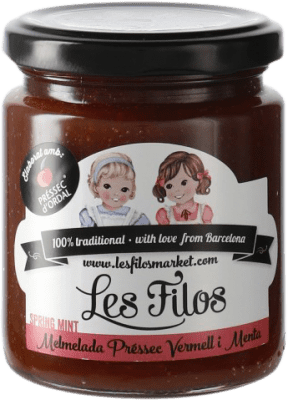 6,95 € Envio grátis | Compotas e Marmeladas Les Filos Mermelada Melocotón y Menta Catalunha Espanha