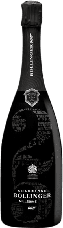 156,95 € 送料無料 | 白スパークリングワイン Bollinger Millésimé James Bond Edición Limitada A.O.C. Champagne シャンパン フランス ボトル 75 cl