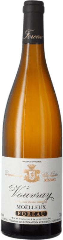 102,95 € Spedizione Gratuita | Vino Bianco Clos Naudin Moelleux — Amabile Riserva A.O.C. Vouvray Loire Francia Chenin Eco — Biologico 75 cl