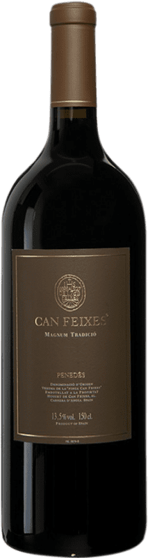 38,95 € Free Shipping | Red wine Huguet de Can Feixes Negre Reserve D.O. Penedès Catalonia Spain Tempranillo, Merlot, Cabernet Sauvignon, Petit Verdot Magnum Bottle 1,5 L