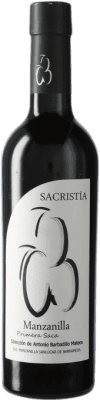 16,95 € Free Shipping | Fortified Wine Sacristía AB D.O. Manzanilla-Sanlúcar de Barrameda Sanlucar de Barrameda Spain Half Bottle 37 cl