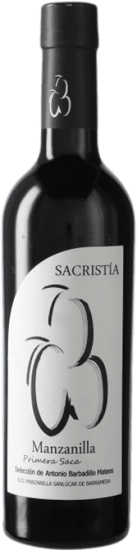 13,95 € Бесплатная доставка | Крепленое вино Sacristía AB Nº 16 D.O. Manzanilla-Sanlúcar de Barrameda Санлукар-де-Баррамеда Испания Половина бутылки 37 cl