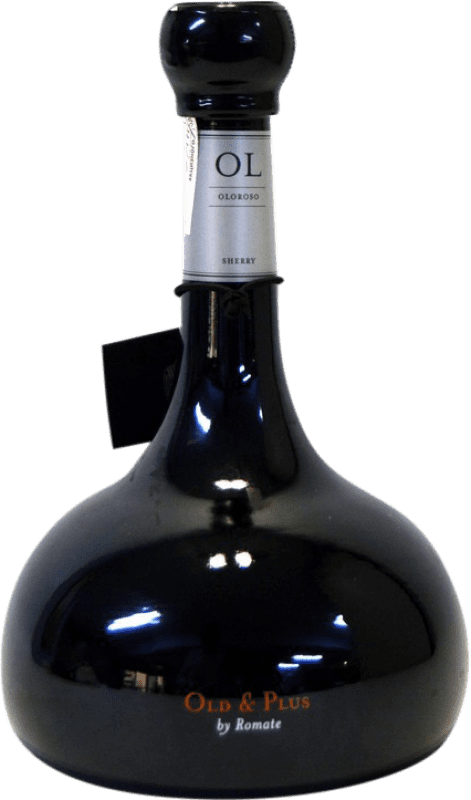 57,95 € Free Shipping | Fortified wine Sánchez Romate Old & Plus Oloroso D.O. Jerez-Xérès-Sherry Andalusia Spain Palomino Fino Medium Bottle 50 cl