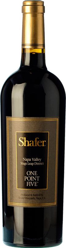 128,95 € Бесплатная доставка | Красное вино Shafer One Point Five I.G. Napa Valley Калифорния Соединенные Штаты Cabernet Sauvignon бутылка 75 cl