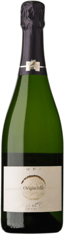 38,95 € Бесплатная доставка | Белое игристое Françoise Bedel Origin'Elle A.O.C. Champagne шампанское Франция Pinot Black, Chardonnay, Pinot Meunier бутылка 75 cl