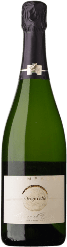 38,95 € Envio grátis | Espumante branco Françoise Bedel Origin'Elle A.O.C. Champagne Champagne França Pinot Preto, Chardonnay, Pinot Meunier Garrafa 75 cl