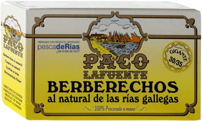 14,95 € 送料無料 | シーフードの保存食 Conservera Gallega Paco Lafuente Berberechos ガリシア スペイン 30-35 個