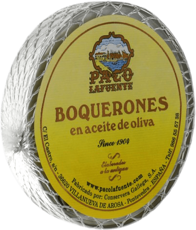 4,95 € Envio grátis | Conservas de Peixe Conservera Gallega Paco Lafuente Boquerones en Aceite de Oliva Galiza Espanha