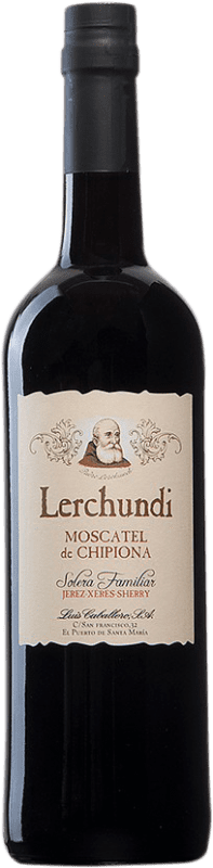 8,95 € 免费送货 | 甜葡萄酒 Caballero Padre Lerchundi de Chipiona D.O. Jerez-Xérès-Sherry 安达卢西亚 西班牙 Moscato — 麝香葡萄 瓶装 75 cl