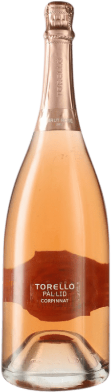 31,95 € Envío gratis | Espumoso rosado Torelló Pàl·lid Rosé Brut Corpinnat España Pinot Negro Botella Magnum 1,5 L