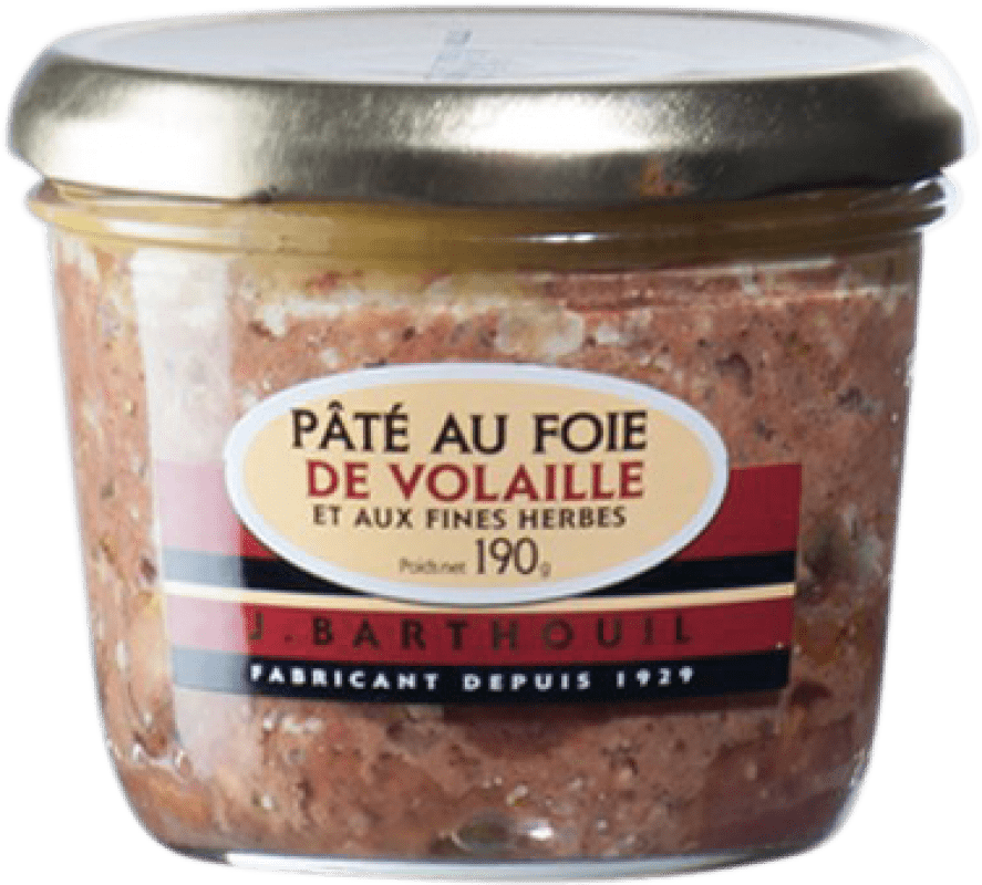 6,95 € 免费送货 | 鹅肝和肉酱 J. Barthouil Pâté au Foie de Volaille 法国