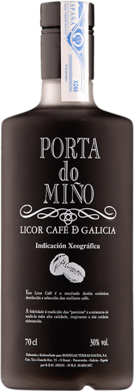 21,95 € Envio grátis | Licores Terras Gauda Porta do Miño Orujo de Café Galiza Espanha Garrafa 70 cl